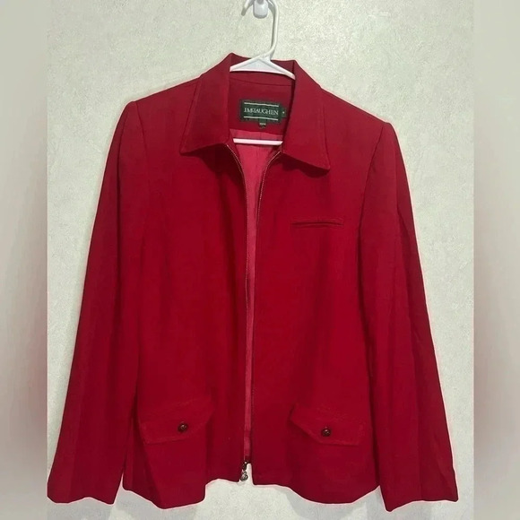 J.MCLAUGHLIN VINTAGE Red Blazer Made in USA Size 10 - Picture 2 of 10